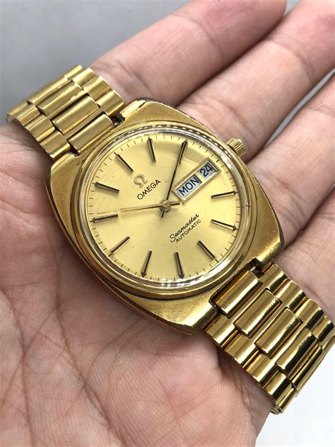 omega gold watch 1980s|vintage Omega Watch catalogue.